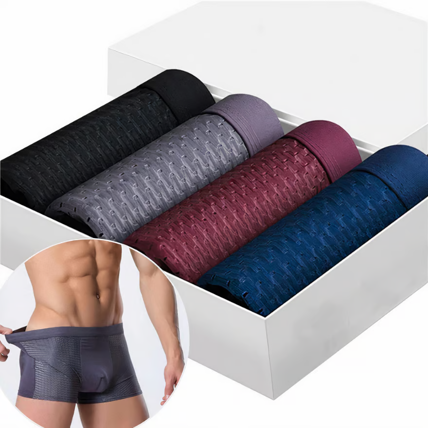 BAMBOO FIBRE BOXER SHORTS - TIL KOMFORT HELE DAGEN