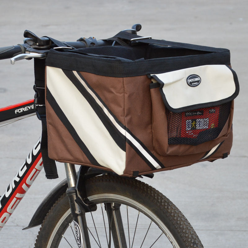 RideEase Removable Pet Bicycle Carrier & Basket