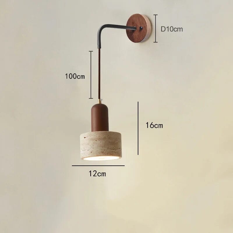 Tia Travertine Wall Lamp