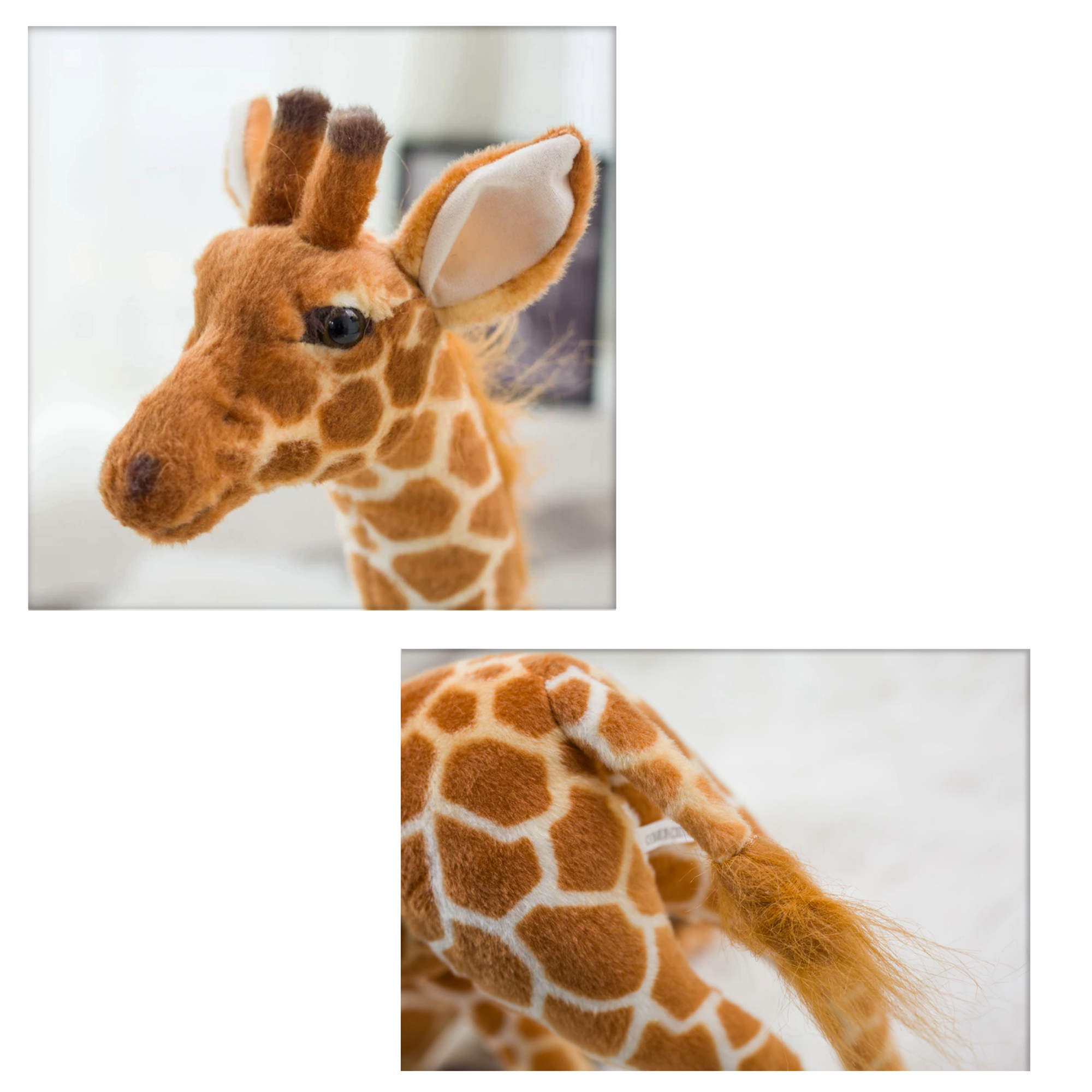 Realistic Giant Plush Toy Giraffe