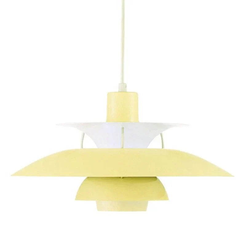 Morandi Modern LED hanging lamp with shade