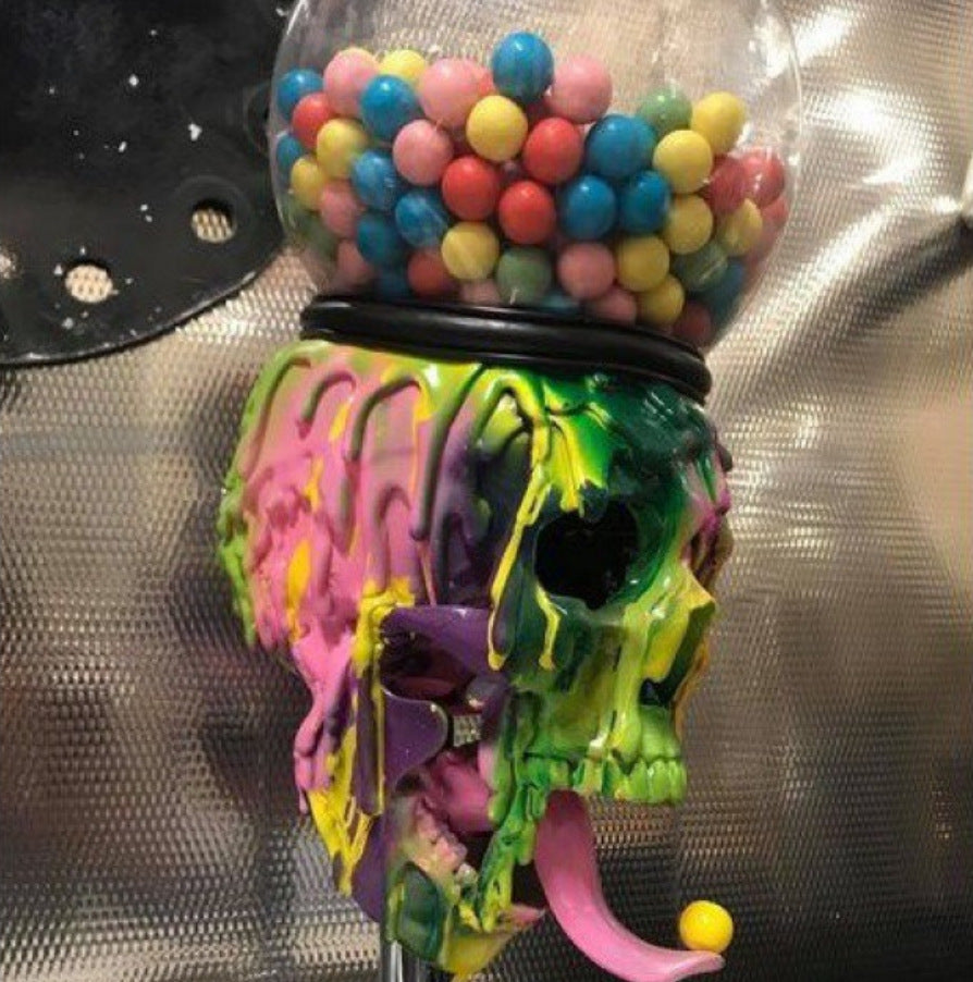 Skull Bubble Gum Machine Halloween pöytäkoristeet