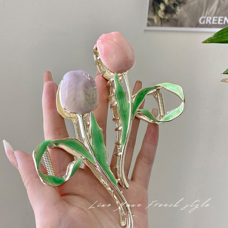 Tulip Flower Hair Clip