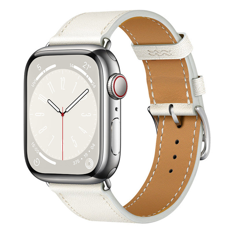 Apple watch genuine leather hand-stitched strap