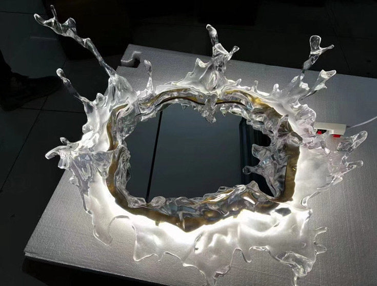 Water Splash LED Mirror