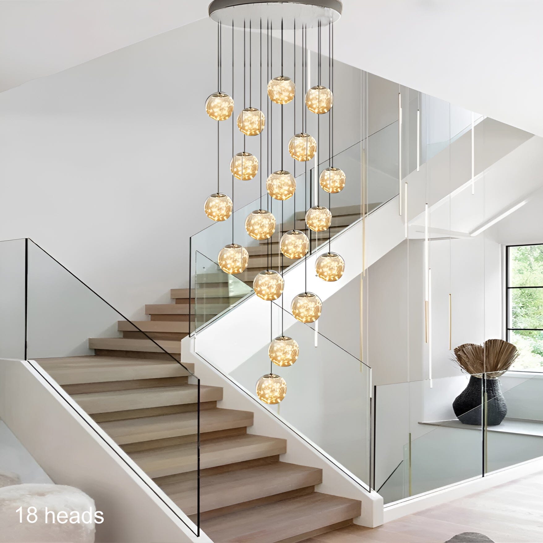 Bella Glass Ball Chandelier