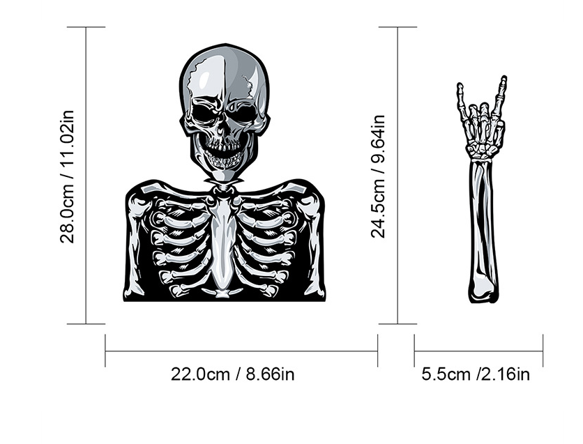 autocolante de limpa-vidros de Halloween