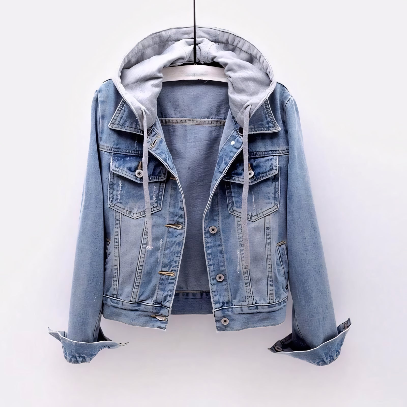 Vivienne Lane Hooded Denim Jacket