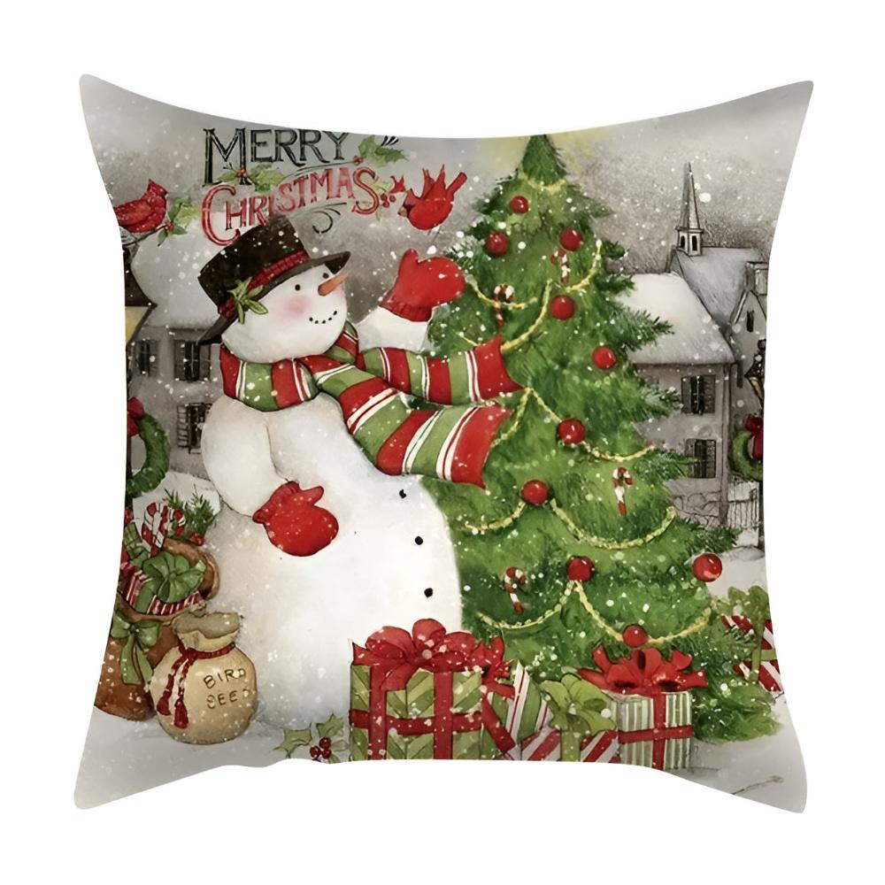 Christmas Cardinal Cushion Cover