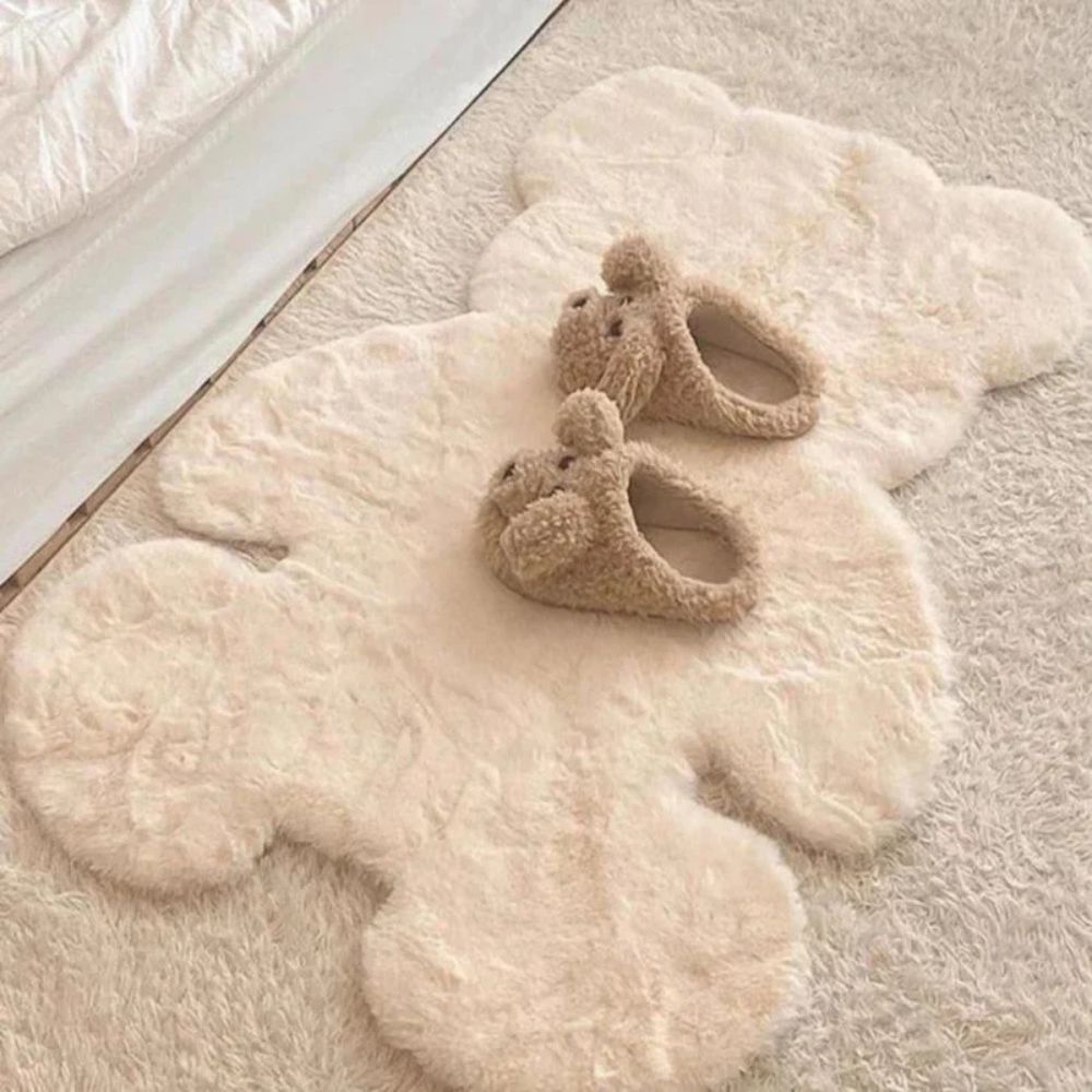 Tapis en peluche ours en peluche