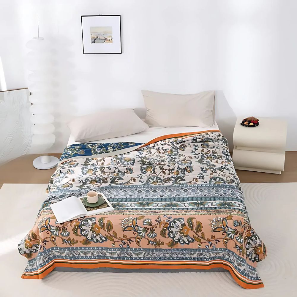 Wiesenfreude Boho Blumen Decke