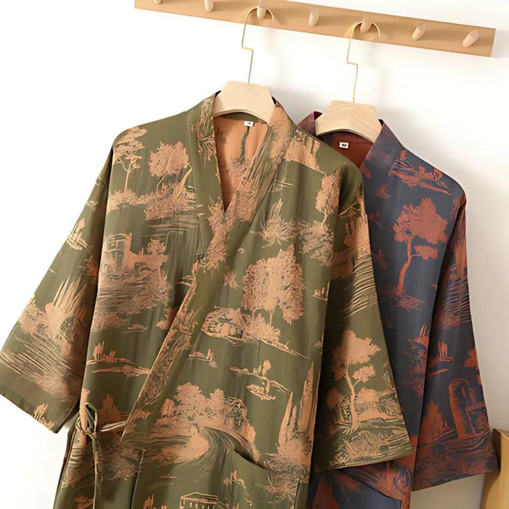 Kimono Robe Serene Woodlands