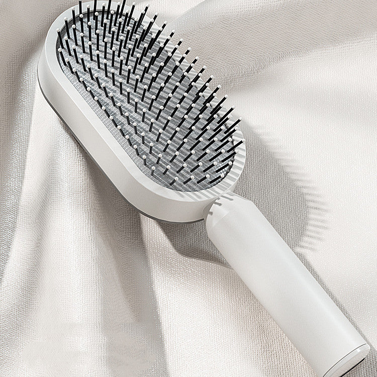 Self-Cleaning Brush for Shiny Hair