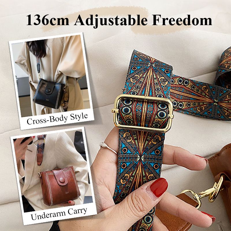 Vintage Fashion Bag with Adjustable Wider Shoulder Strap