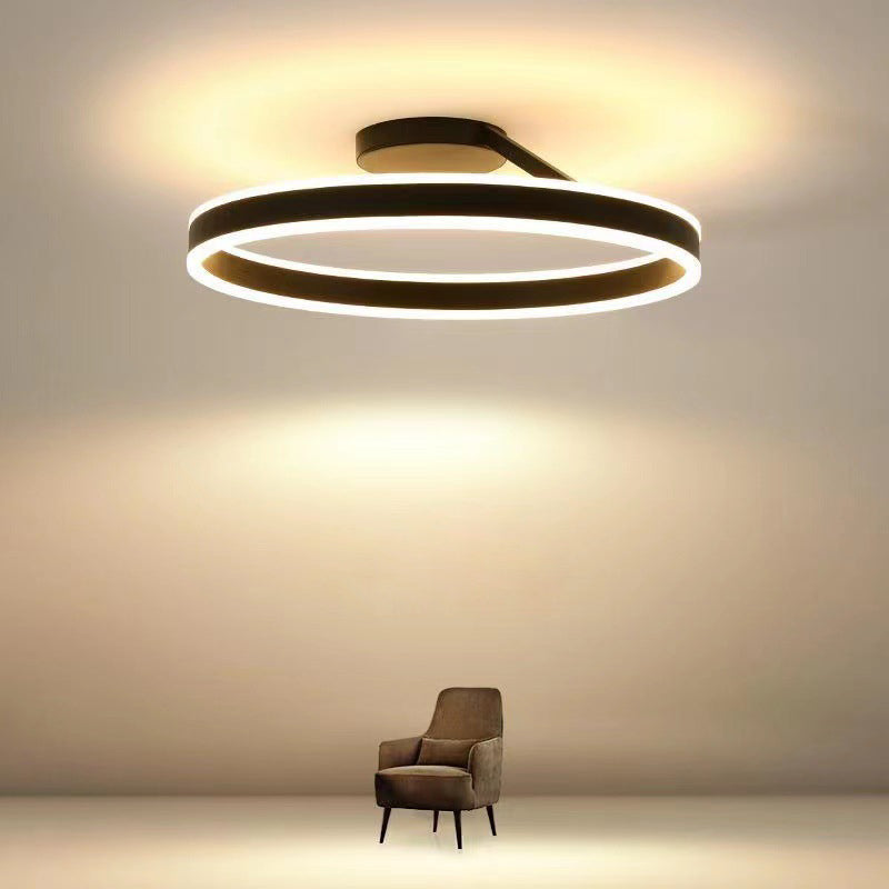 ArishaGlow - Elegant LED ceiling lamp in gold and metal