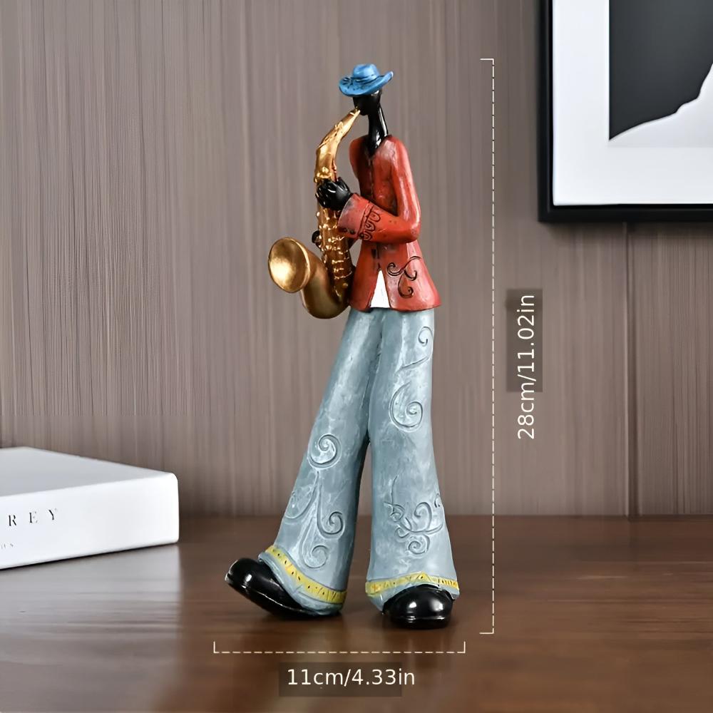 Jazz Zenei Együttes Gyanta Figurine