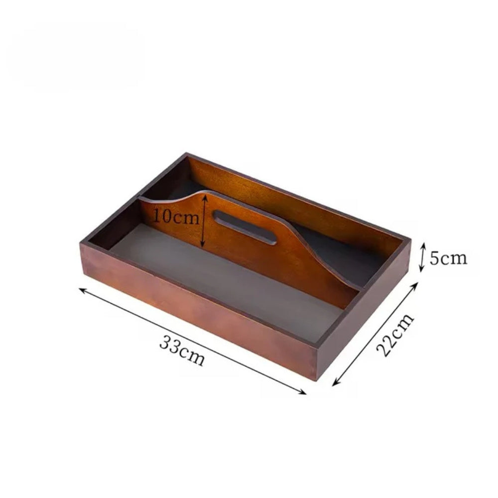 Tijdloze Vintage Houten Organiser Tray