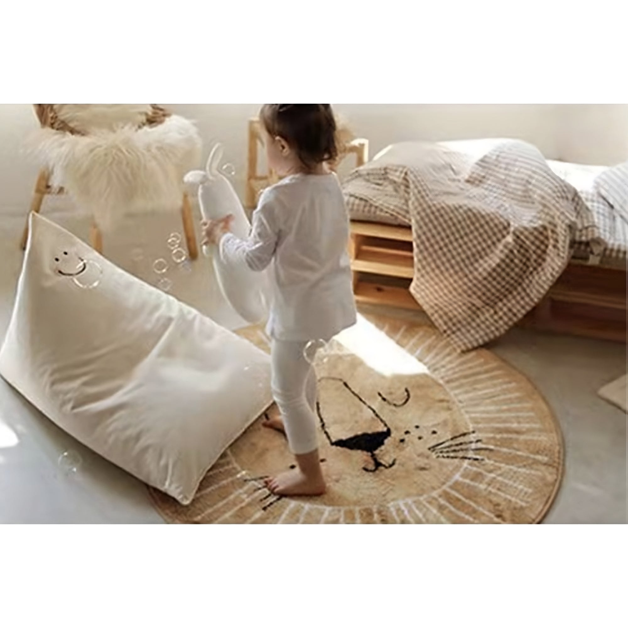 Nordic Boho kinderkamer leeuwenkleed