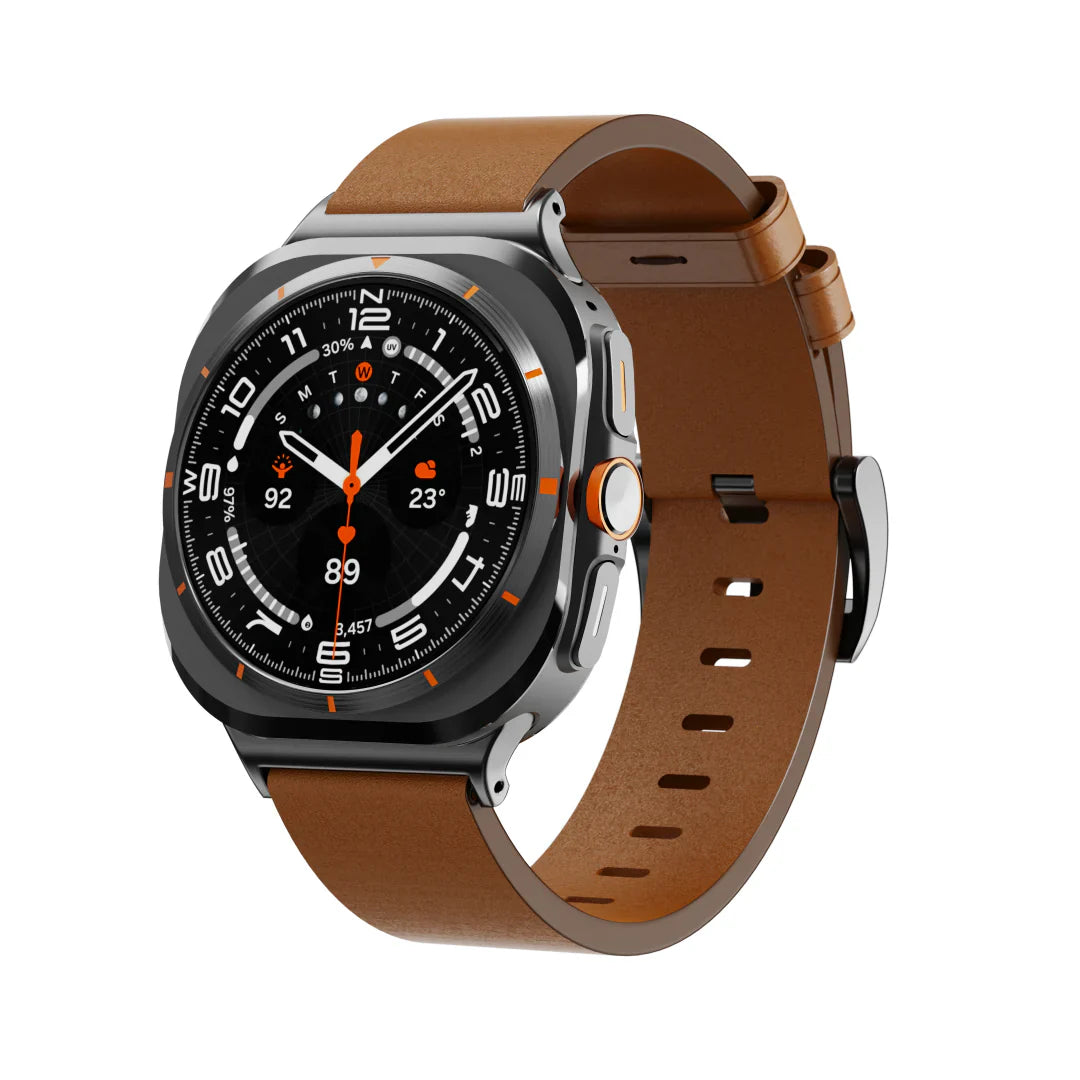 Pulseira de Couro Horween para Samsung Galaxy Watch Ultra