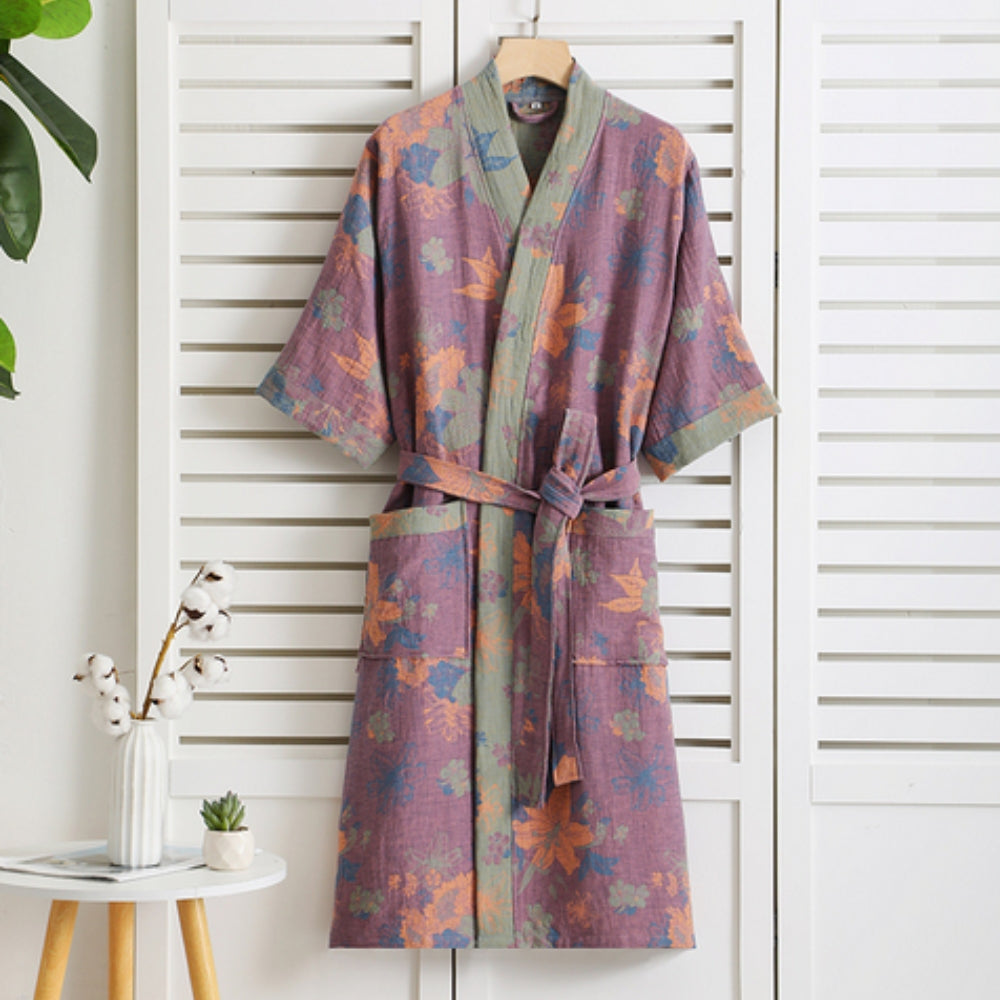 Rosebud Elegance Comfort Bathrobe