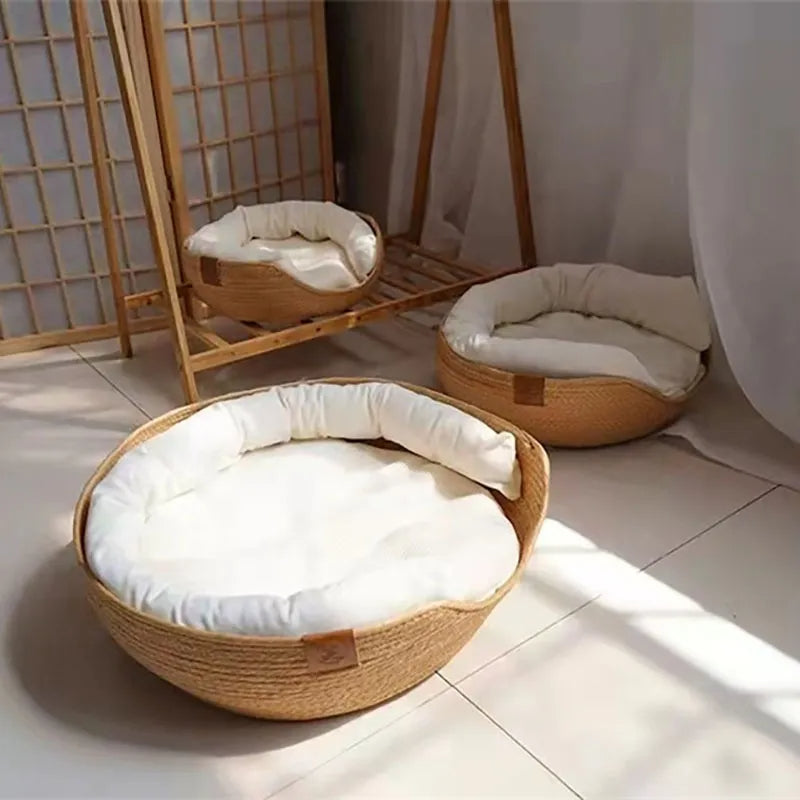 Cama para Animais de Estimação Woven Bamboo Bliss