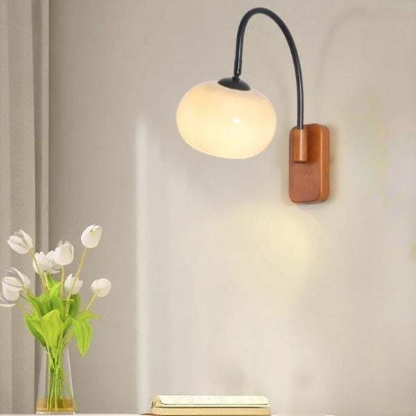 Lampa de perete din sticlă rotativă Bauhaus Khaki - Eleganță și Flexibilitate