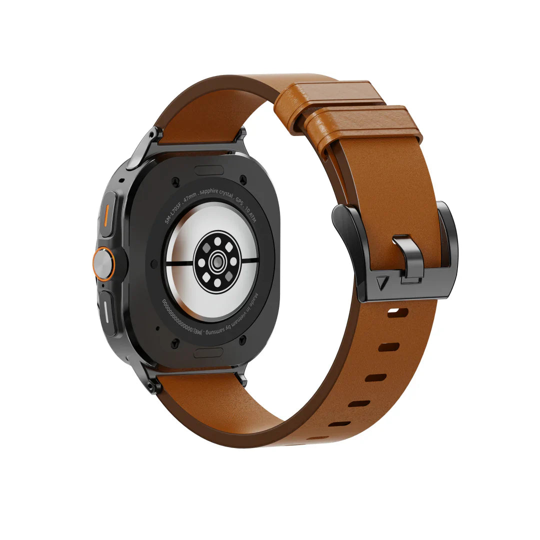 Pulseira de Couro Horween para Samsung Galaxy Watch Ultra