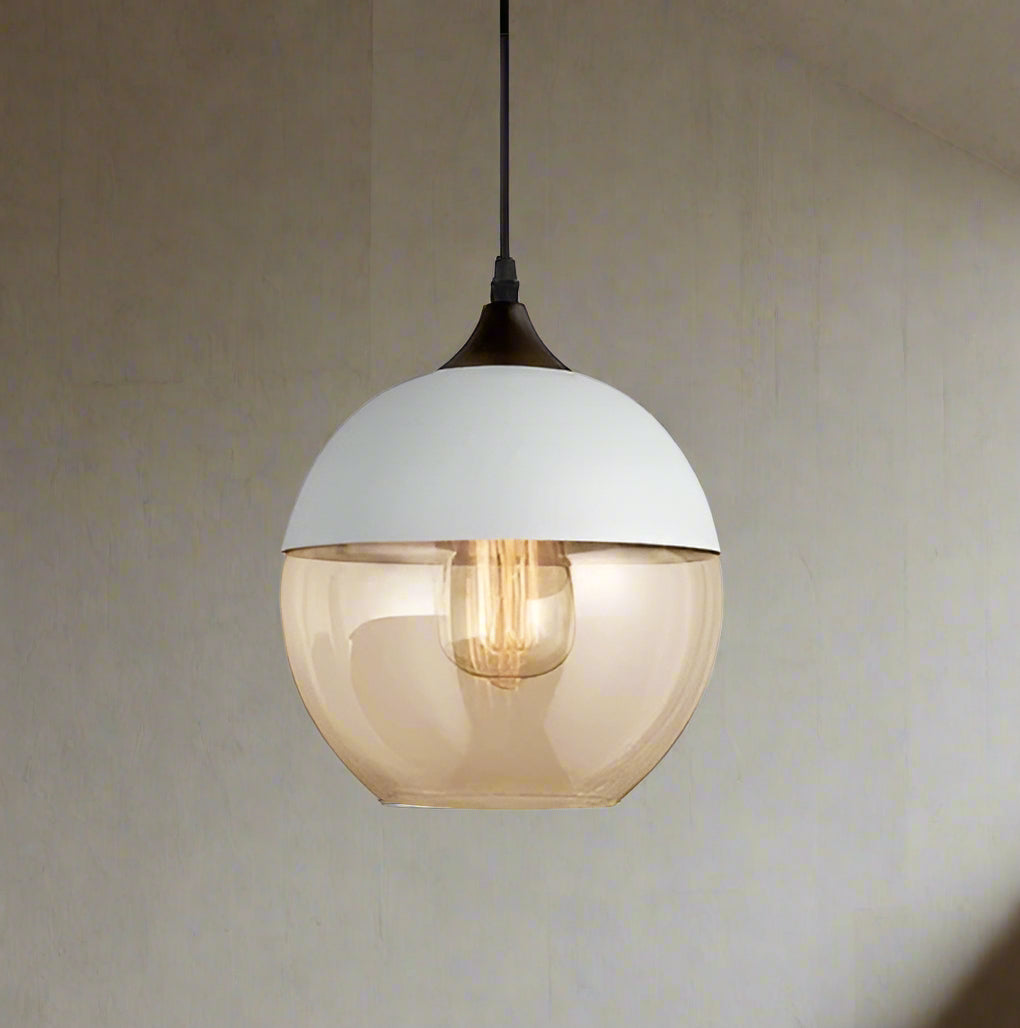 Jevaglo™ | Luxe hanglamp van glas en hout