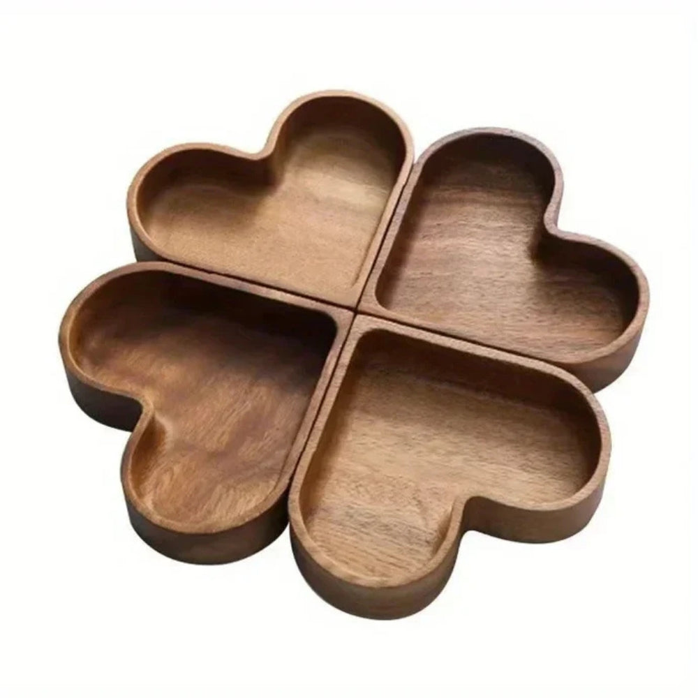 Rustic Heart Snack Tray Collection | 4pcs