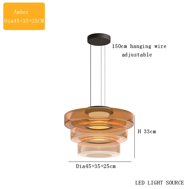 Delphine Glas Pendel lampe