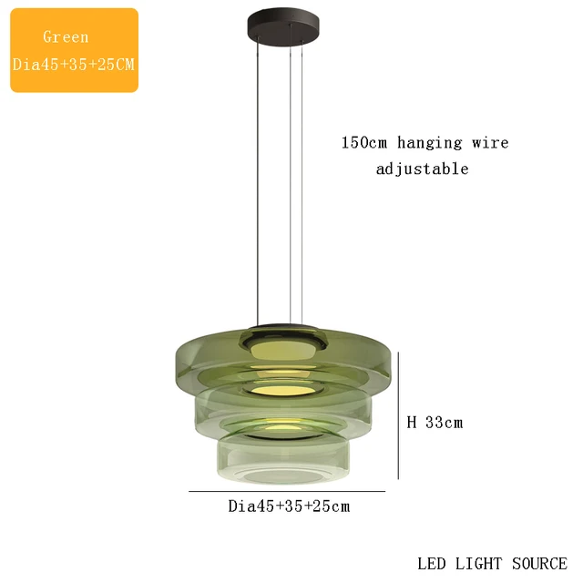 Delphine Glas Pendel lampe