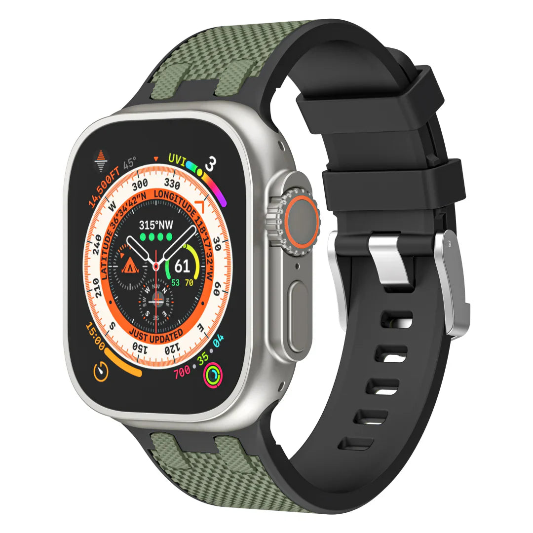 New AP Two-color Silicone Band For Apple Watch