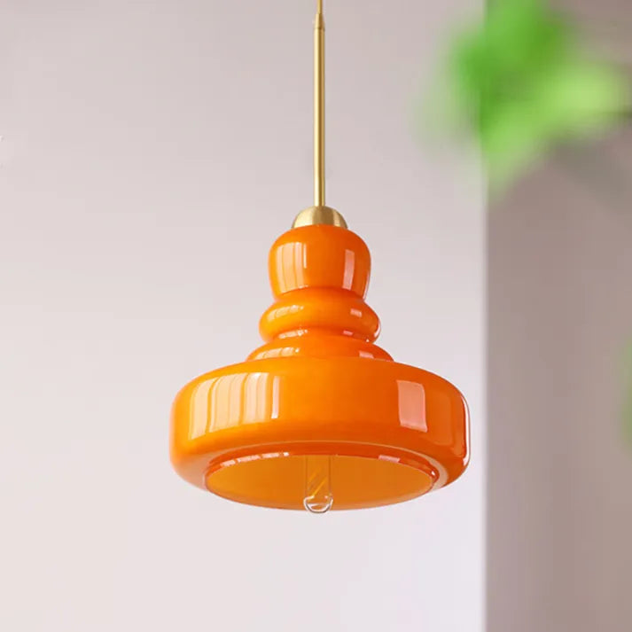 Lampa wisząca z gładkiego szkła Bauhaus