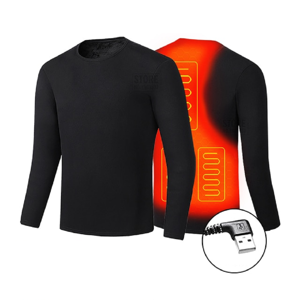 Electric heated winter thermal underwear set