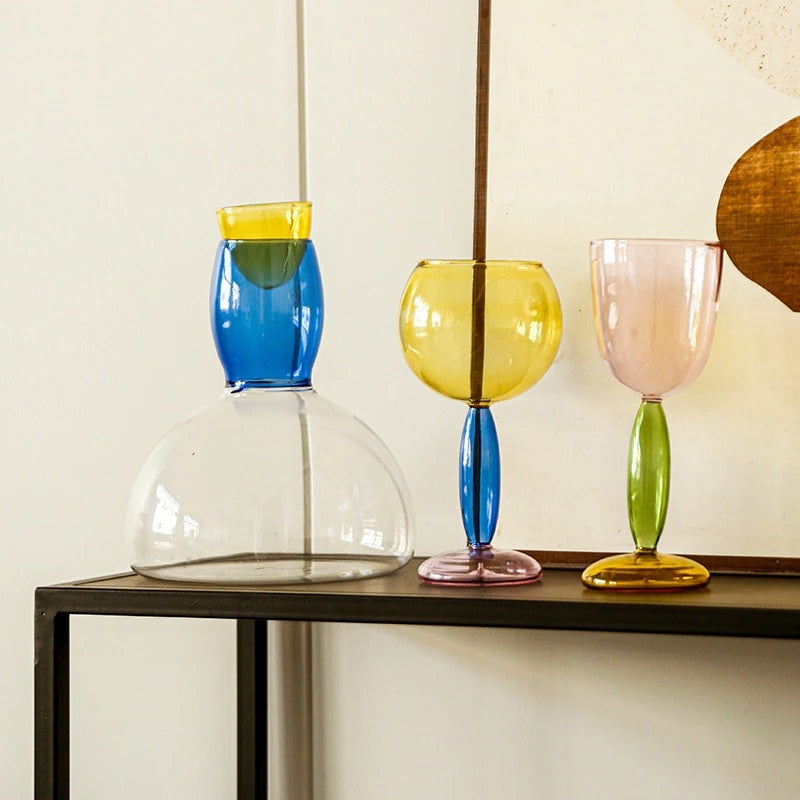 Pop of Color Glass -viinikarahvit