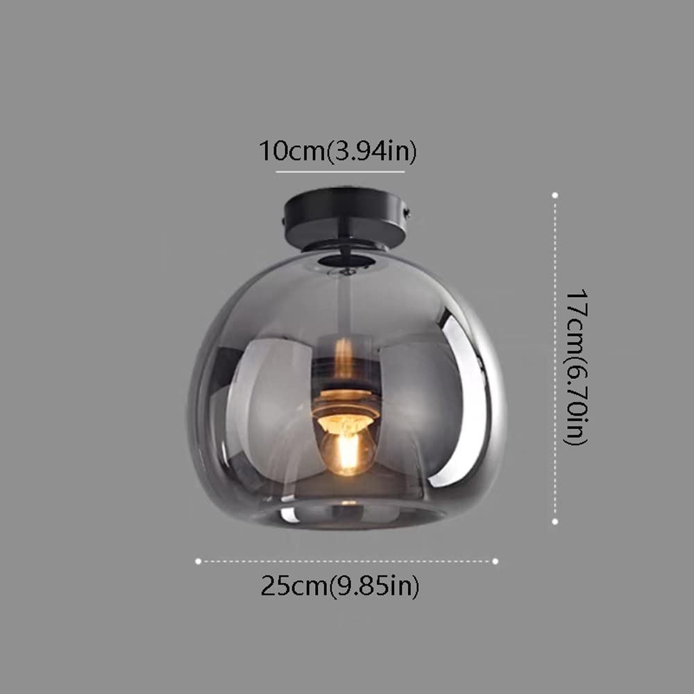 Kopparglas Semi Flush Mount Taklampa