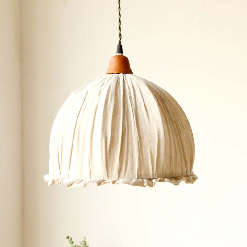 LuxeEco – Lampe à suspension en tissu scandinave