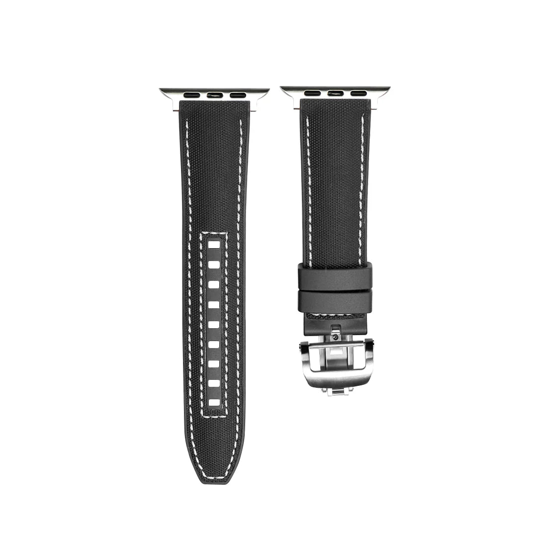 FKM Butterfly Buckle Band For Apple Watch