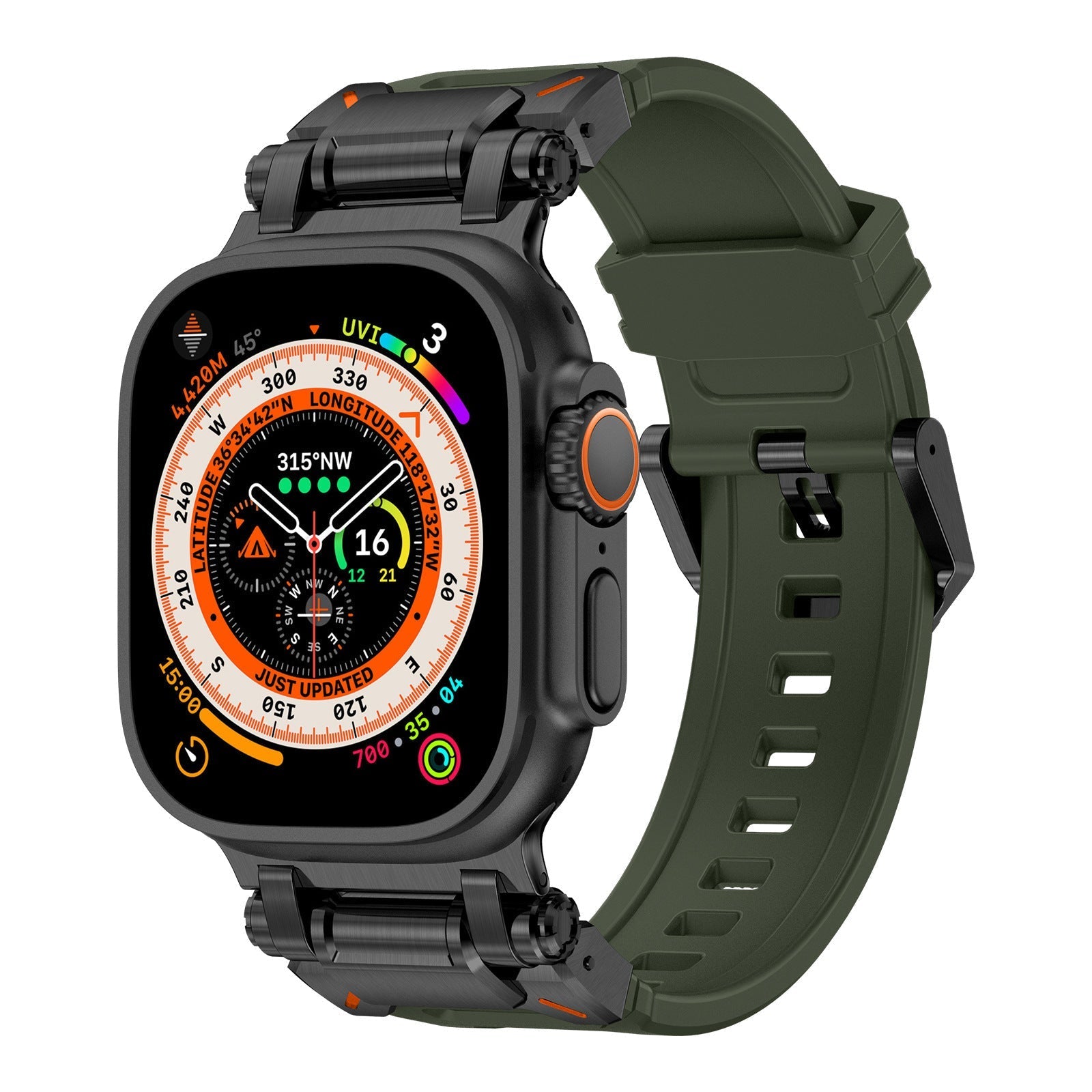 Explorer silikonrem for Apple Watch