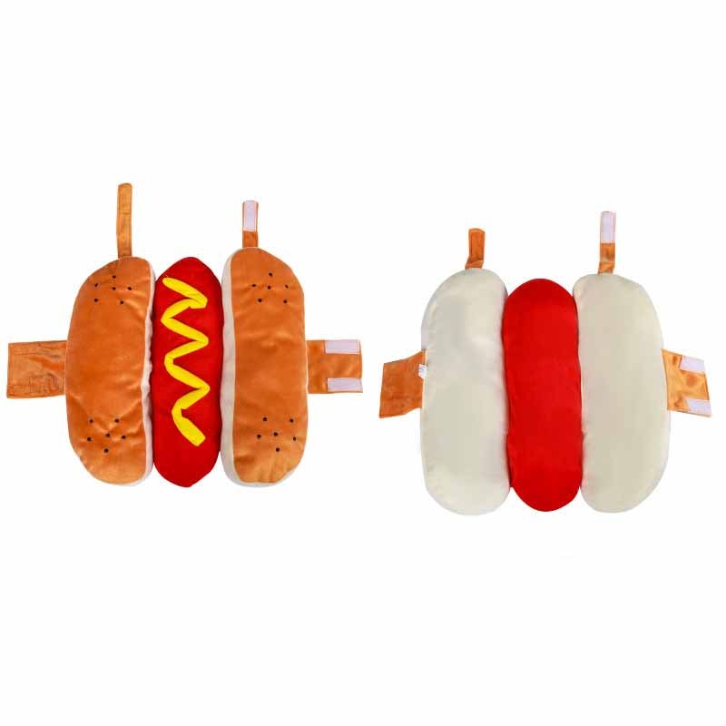 Costume de hot-dog brûlant pour animal de compagnie