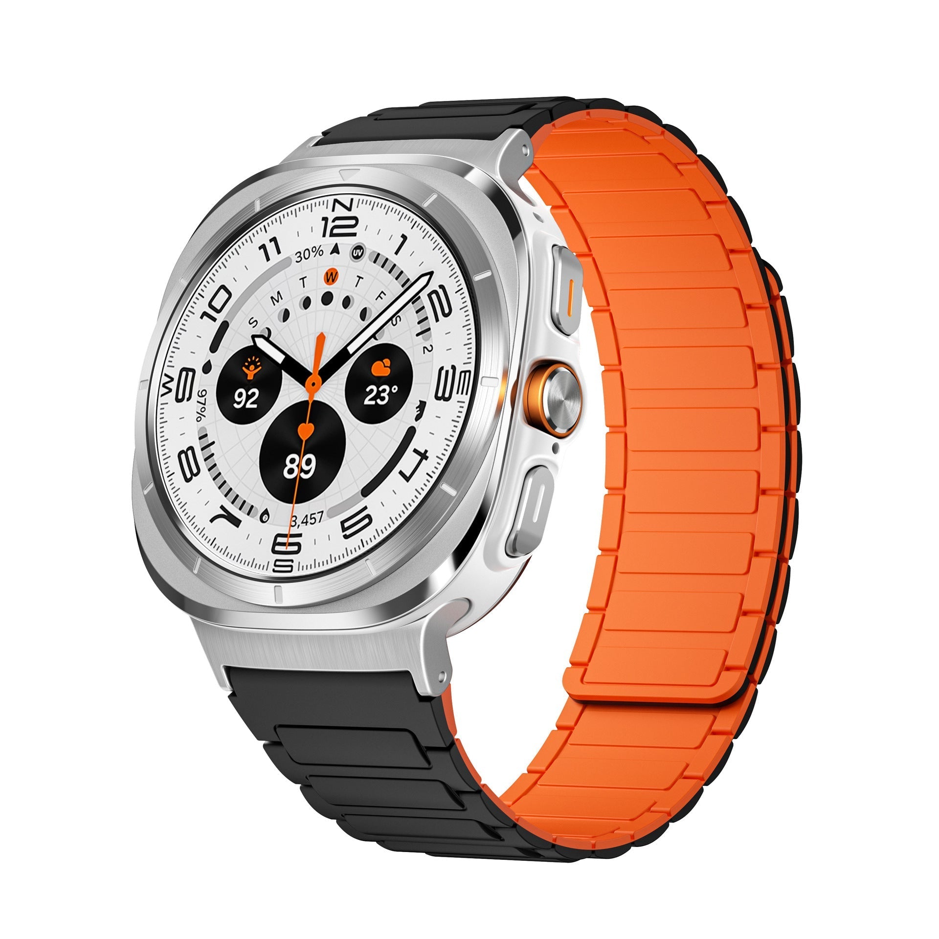 Sports Silikone Magnetisk Rem Til Samsung Watch 7 Ultra