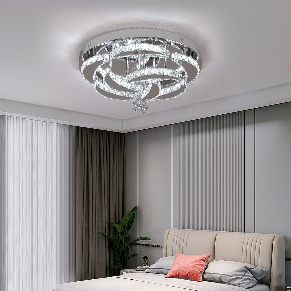 Crystal Rose Ceiling Chandelier