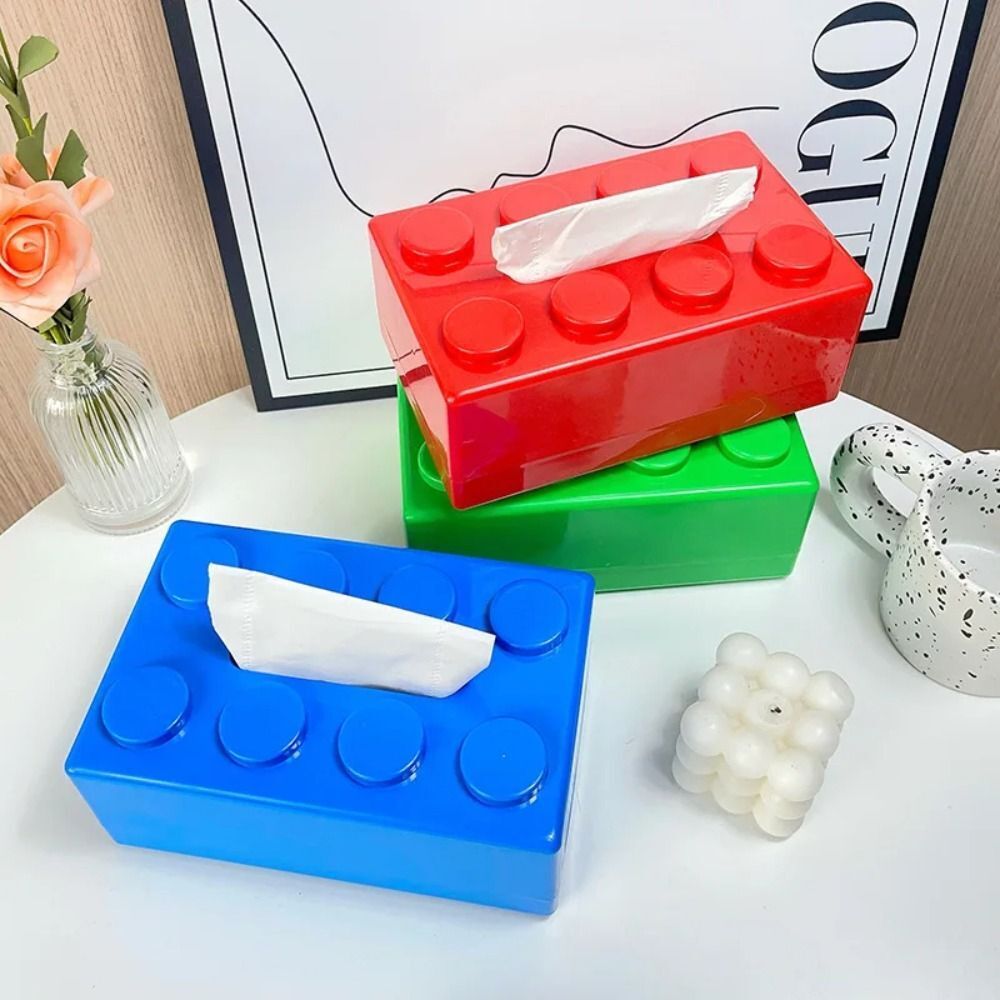 Nostalgisk Lego Block-Style Tissue Case