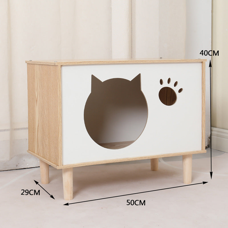 WoodNest Pet Bed & Bedside Table Combo