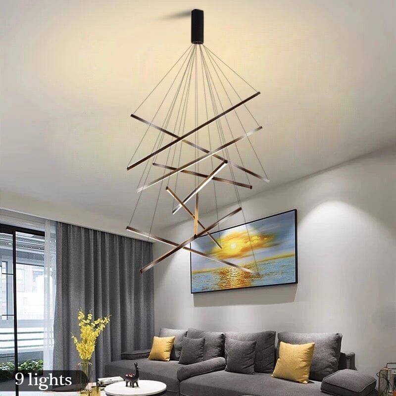 Modern Duplex Chandelier