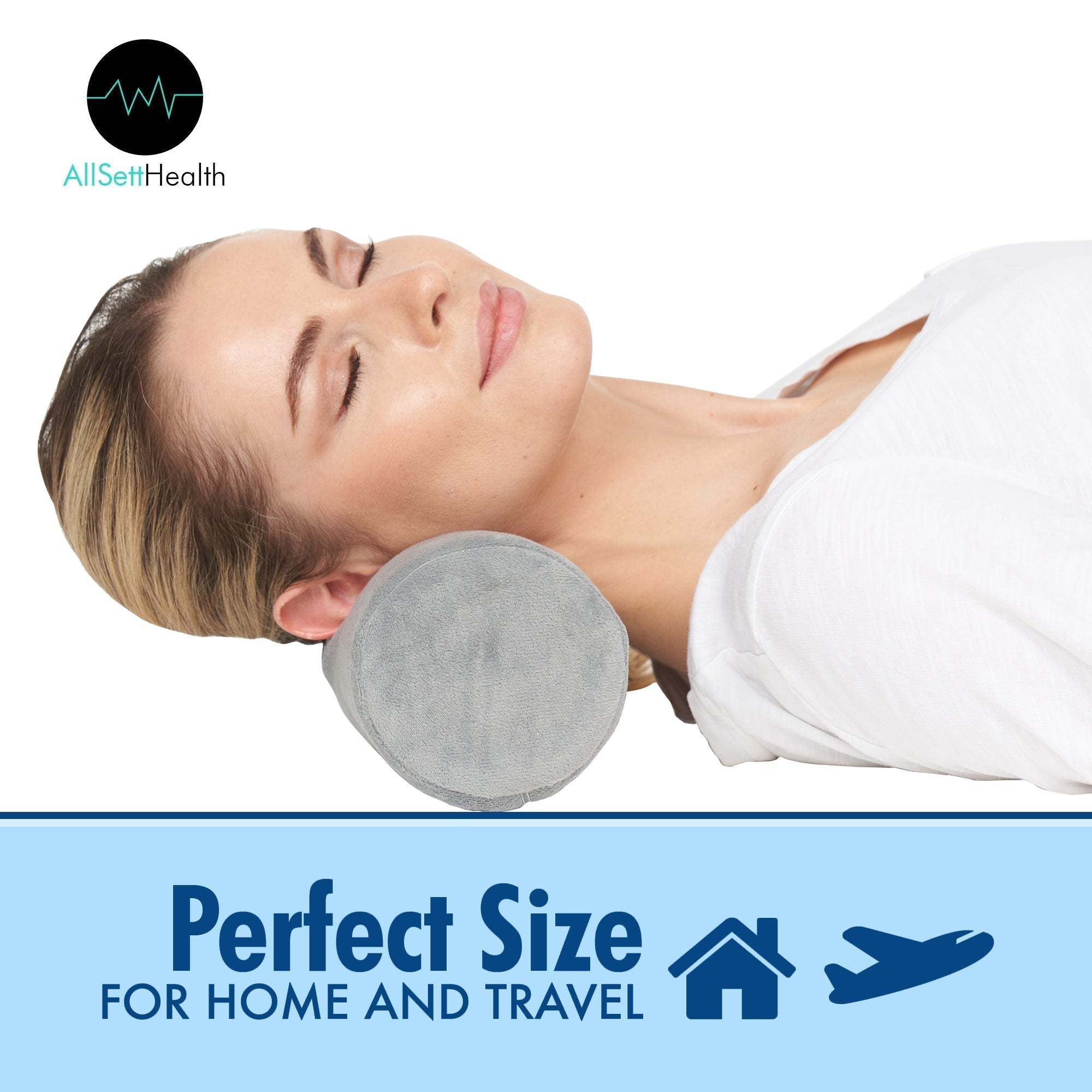 Cervical Neck Roll Memory Foam Pillow- Solorfit