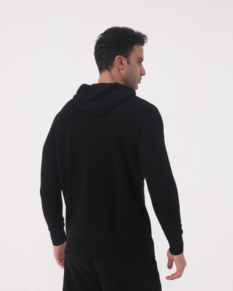 Sudadera con capucha 100 % cachemira