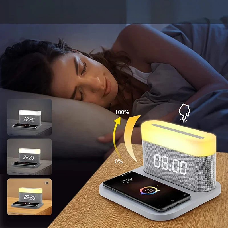 Multifunctional - 15W Charging Station with Illuminated Alarm