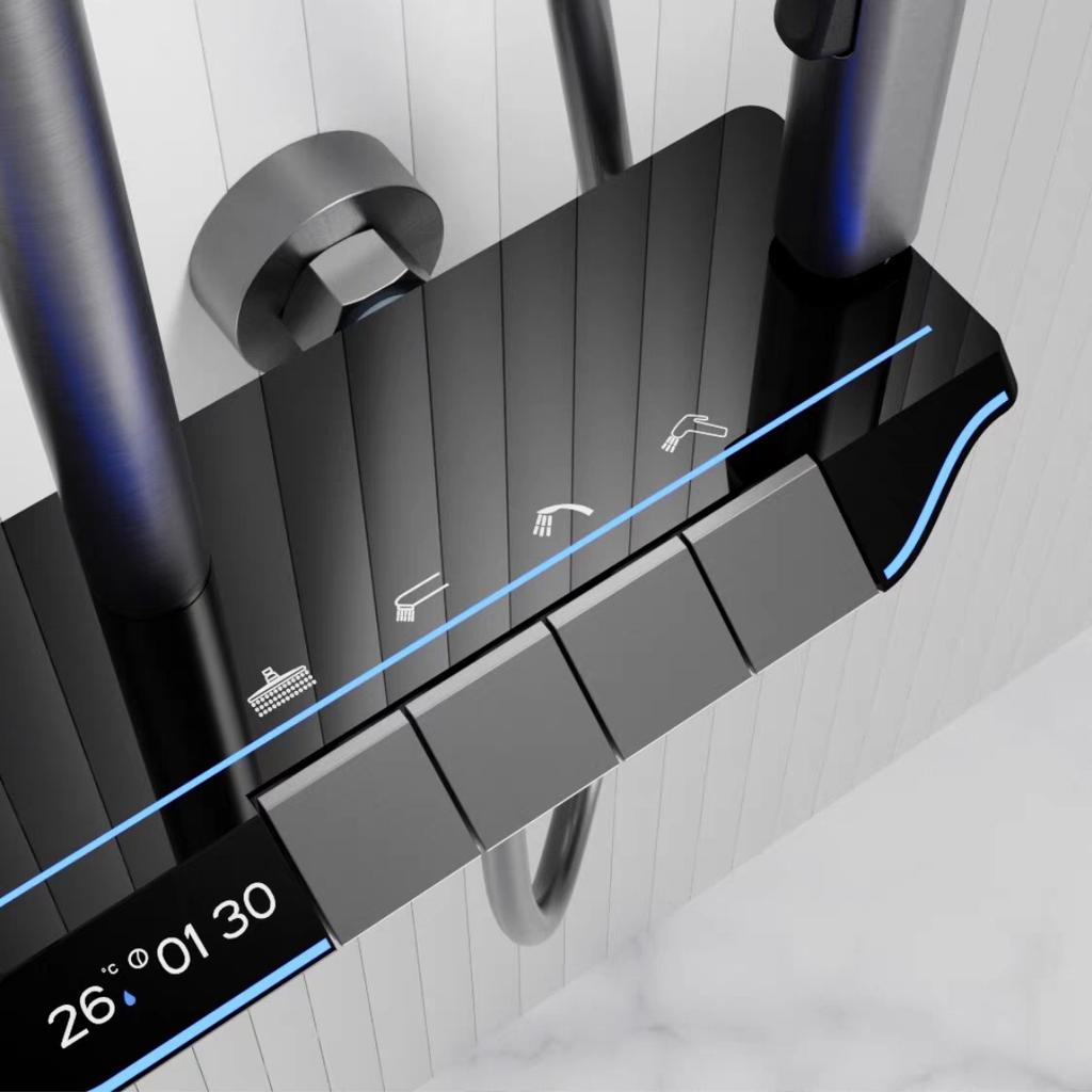 Intelligent  Digital Shower System with Temperature Display