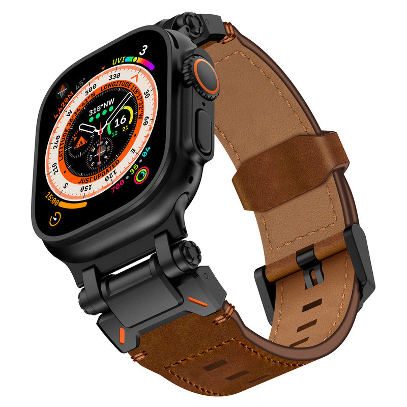 Explorer Crazy Horse Bőr Szíj Apple Watch-hoz